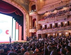 Presidente da Alerj Rodrigo Bacellar (PL)  participa do lançamento do novo PAC no Theatro Municipal