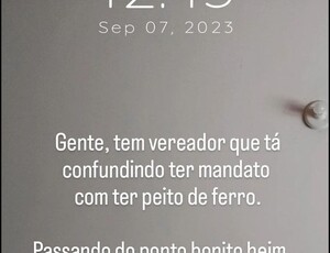 Funcionária da Prefeitura de Itaperuna. ameaça vereador após discurso contra administração municipal