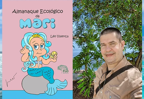 Cartunista cria livro que contribui com a educação ambiental e a conscientização de cuidados com os oceanos.