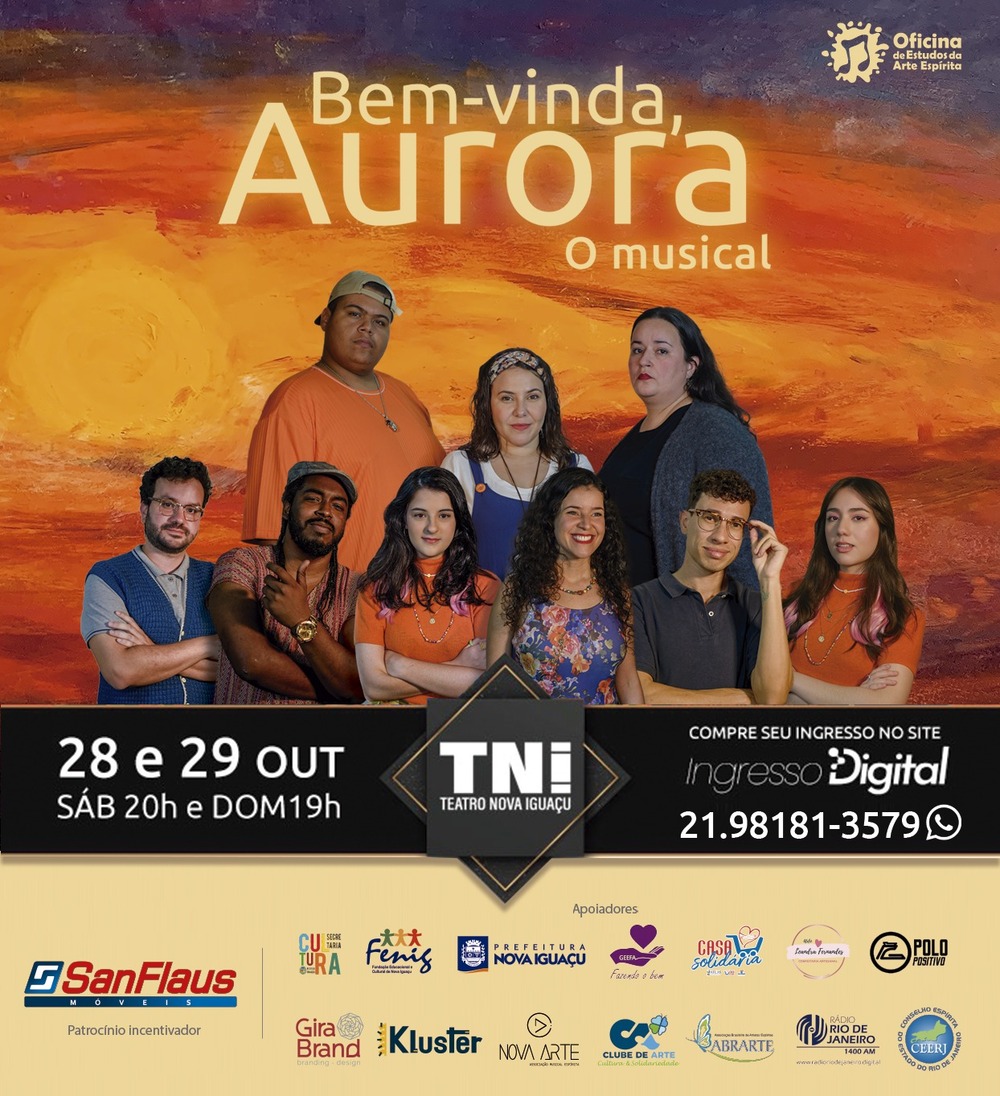 Espetáculo “Bem-vinda, Aurora - o musical” chega a Baixada Fluminense no Teatro Nova Iguaçu