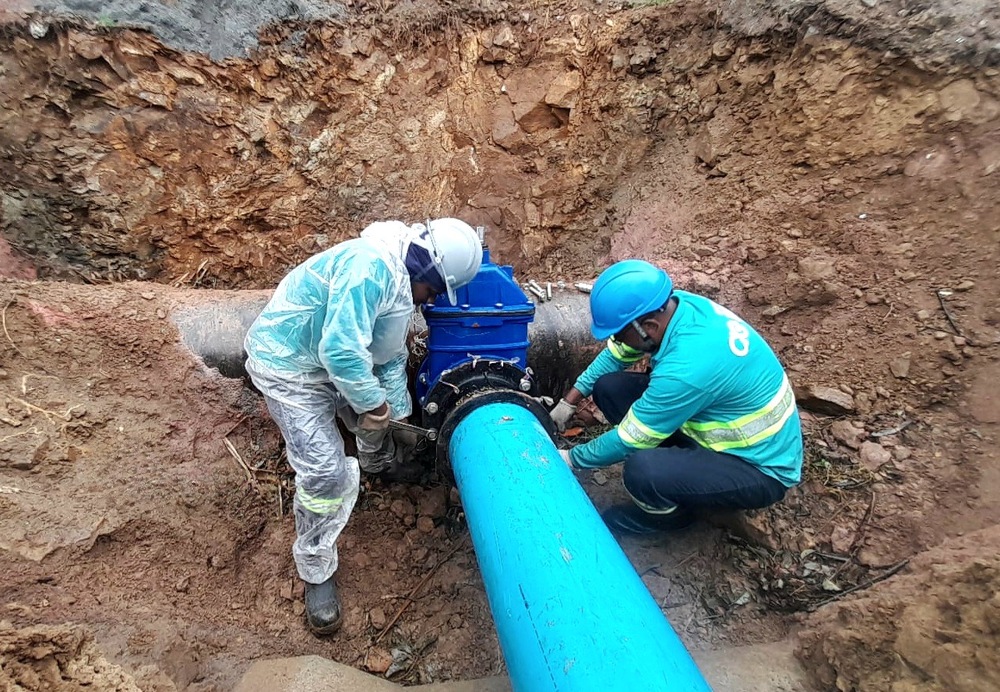 Obra vai melhorar o fornecimento de água para cerca de 150 mil moradores de Nova Iguaçu