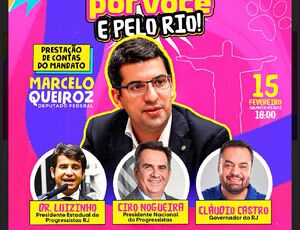 Ex-ministro de Bolsonaro Ciro Nogueira lançará a pré-candidatura do PP no Rio, em evento do Deputado Marcelo Queiroz, dia 15 de fevereiro no Monte Líbano