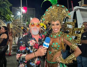 Luciene Santinha, A Musa da Comunidade da Grande Rio, fala sobre sua emoção no desfile das campeãs