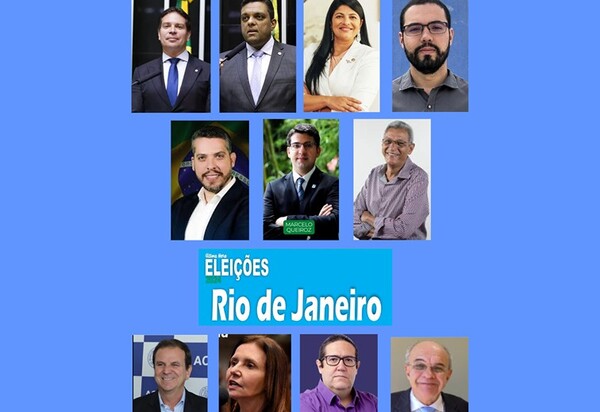 Rio 2024 dividido entre 5 candidatos de Esquerda (Defende Lula), 5 de Direita (Defende Bolsonaro) e 1 um de Centro (Defende os bichinhos)