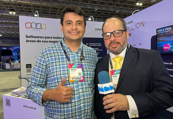 Marcos Custódio destaca participação da Zoho na Web Summit Rio: unificação de ambientes tecnológicos é destaque