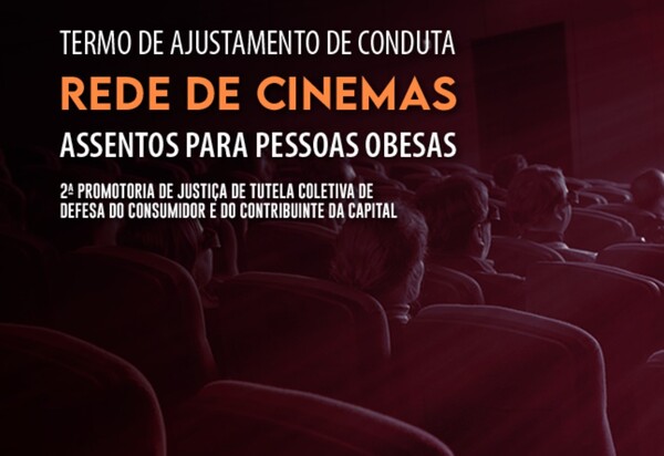 MPRJ firma TAC com rede de cinemas determinando a instalação de assentos para pessoas obesas