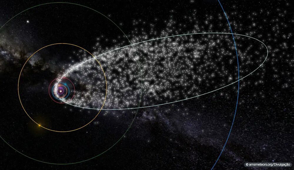 Meteoros de rastros do Halley podem ser vistos na madrugada de domingo