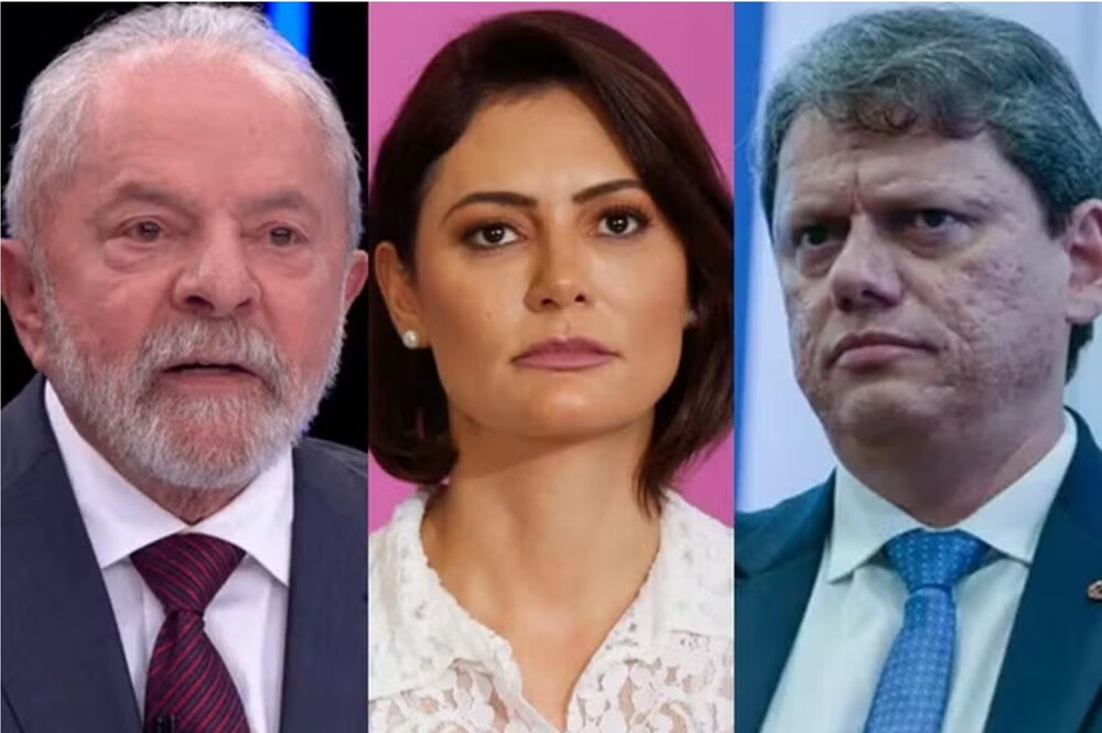 A nova pesquisa do PL com Lula, Michelle e Tarcísio na disputa pela Presidência