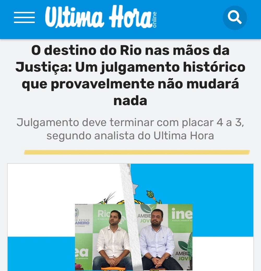 'Eu já sabia!!!' Analista do Ultima Hora Ralph Lichotti previu o resultado de 4 a 3 no caso da Ceperj dias antes do Julgamento