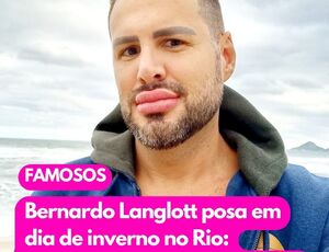 O ator e apresentador Bernardo Langlott abriu a temporada de inverno da cidade maravilhosa