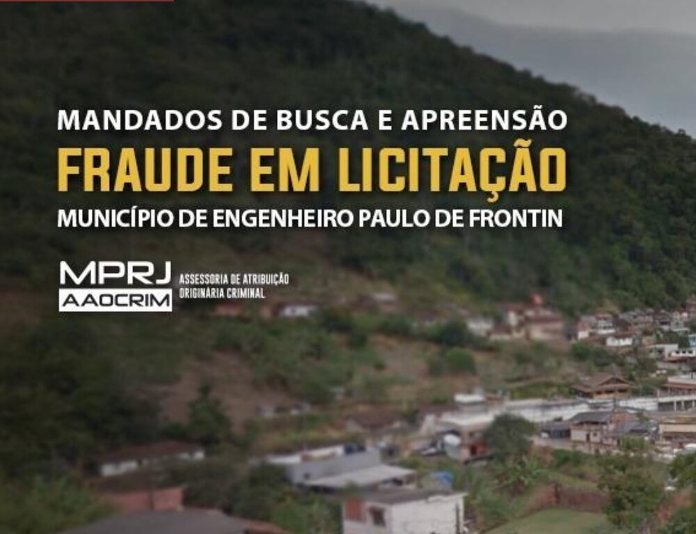 MPRJ cumpre mandados de busca e apreensão em Engenheiro Paulo de Frontin