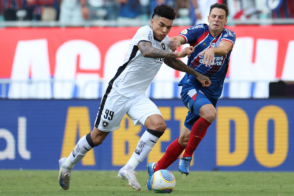 Botafogo empata na Arena Fonte Nova contra o Bahia e perde a liderança do campeonato