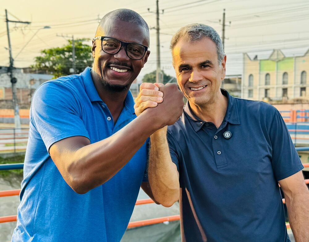 Marcio Simpatia agradece Rogerio Lisboa por atender sua reivindicação e dar início as obras para combater enchentes no bairro Ouro Verde