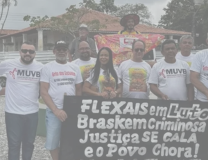 Vítimas da Braskem protestam durante encontro do G20 em Maceió