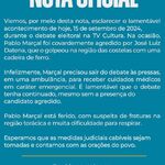 Após agredir Marçal, Datena admite erro, cita morte de sogra e diz que continuará campanha