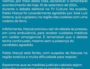 Após agredir Marçal, Datena admite erro, cita morte de sogra e diz que continuará campanha