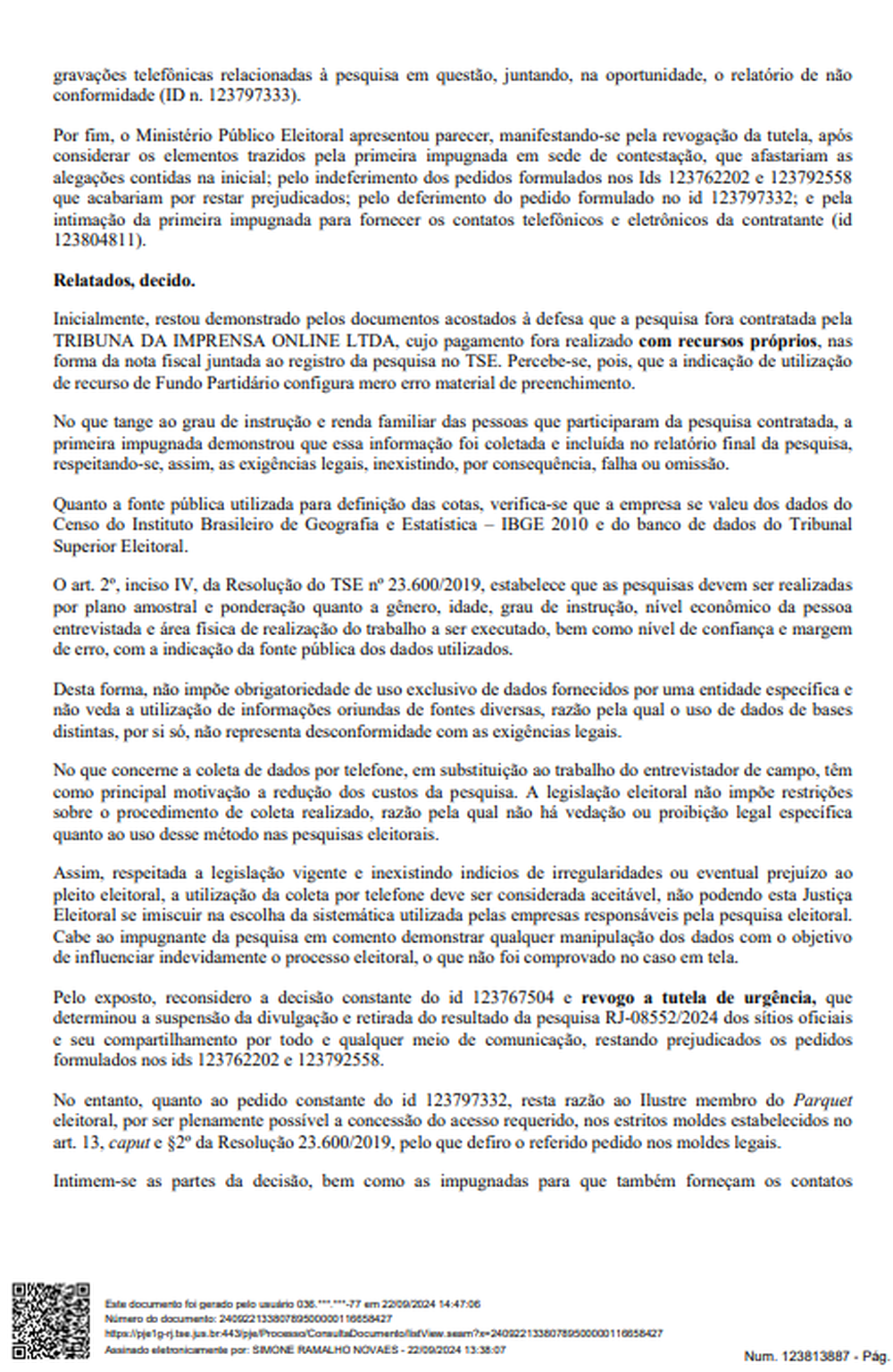 Justiça Eleitoral Valida Pesquisa GERP/ULTIMA HORA que aponta vitória em 1º turno de Rodrigo Neves em Niterói