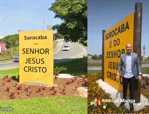 Eduardo Banks Ativista do estado Laico processa Prefeitura de Sorocaba por Placa Cristã na Entrada da Cidade