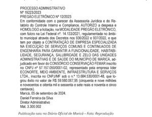 Maricá contrata por R$ 59 milhões consórcio liderado por empresa investigada por incêndio