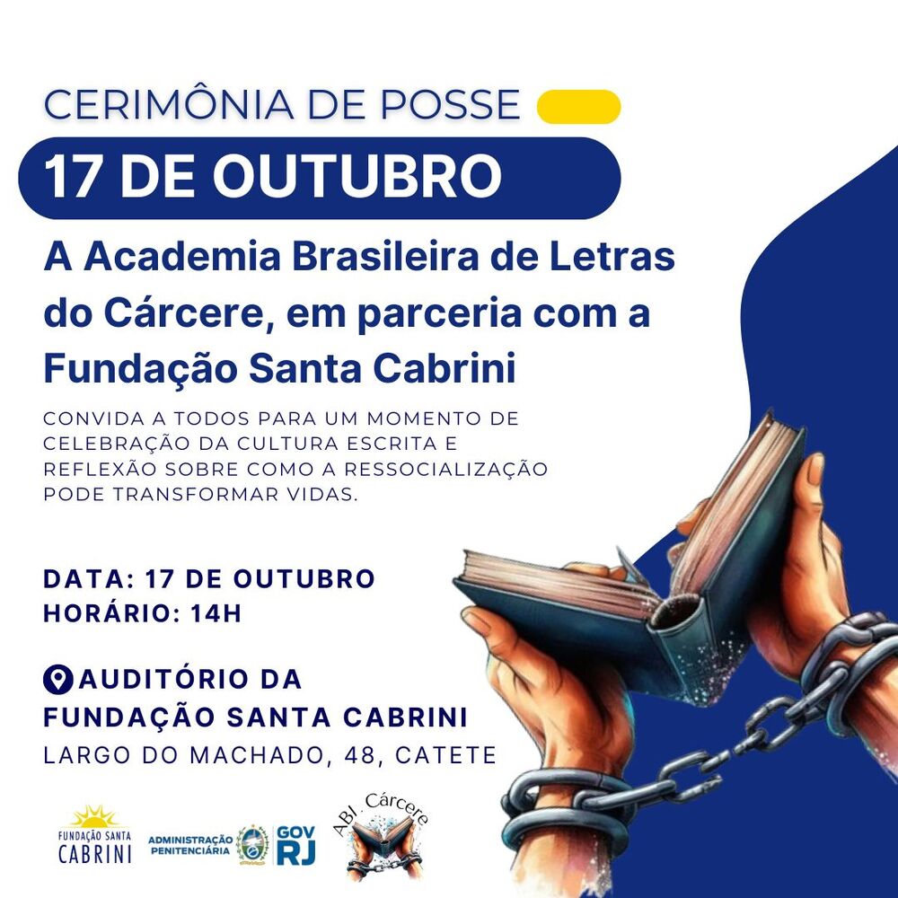 Terceira Cerimônia de Posse dos Novos Acadêmicos da Academia Brasileira de Letras do Cárcere (ABLC)