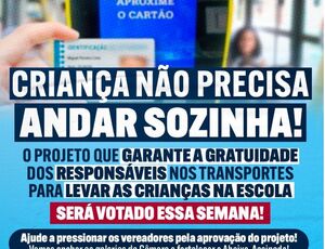 Câmara Municipal do Rio vota Projeto que expande gratuidade no transporte para responsáveis de estudantes de escolas públicas