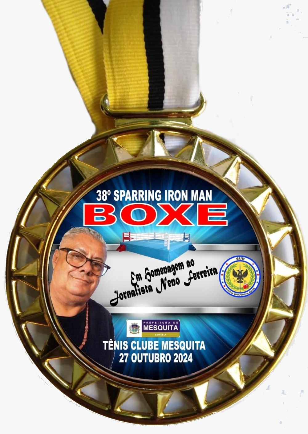 Tênis Clube Mesquita Recebe 38º Sparring Iron Man com Homenagem ao Jornalista Neno Ferreira