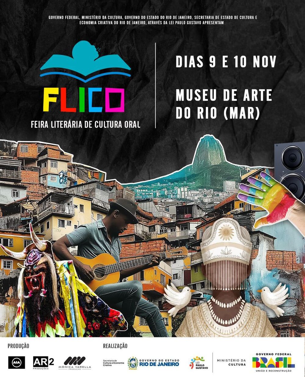 Primeira Edição da Feira Literária de Cultura Oral – FLICO acontecerá em novembro no Museu de Arte do Rio – MAR