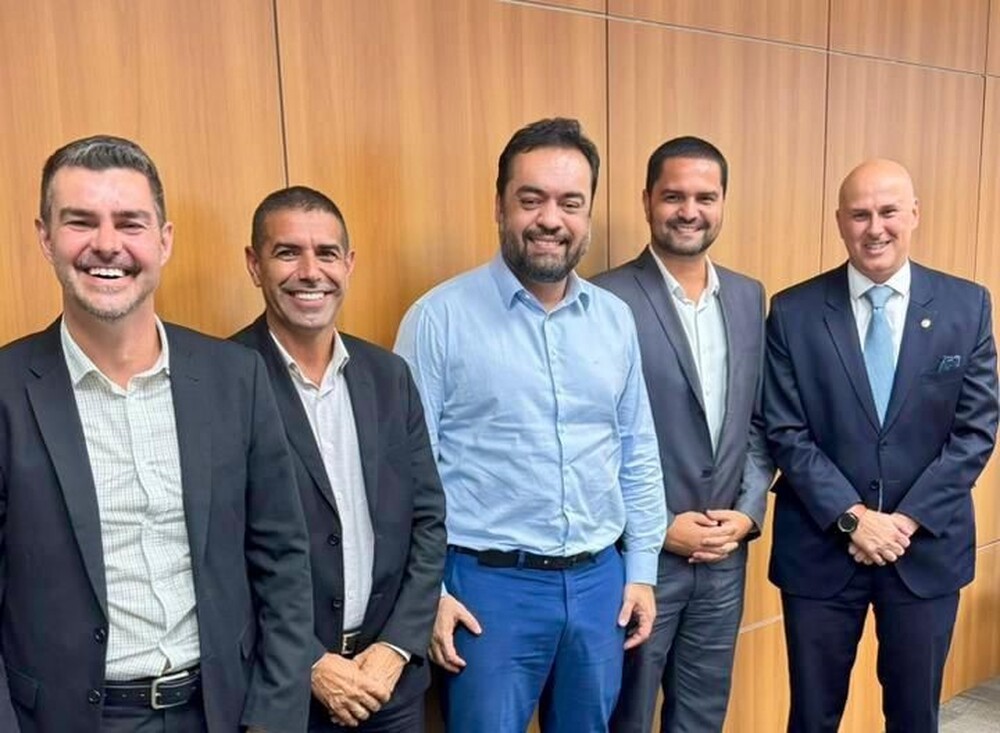 Tande Vieira, Diogo Balieiro, Kaio Márcio e Davi do Esporte se reúnem com governador do Estado Cláudio Castro