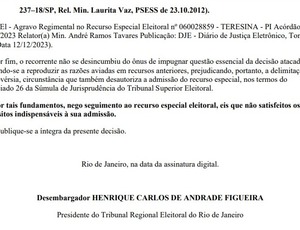 INELEGIBILIDADE CONFIRMADA PELO TRE-RJ: Rodrigo Amorim tem recurso negado pelo TRE-RJ e permanece inelegível até 2032