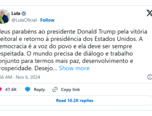 Lula dá aula de diplomacia e manda 'X' pra parabenizar Trump e Elon Musk pira: será o início de um bromance presidencial?