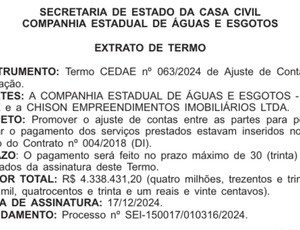 Águas turvas: Cedae gasta R$ 8,4 milhões sem contrato e levanta suspeitas