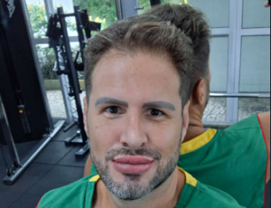 2025 já começou com tudo para Bernardo Langlott. Depois de perder 10kg, o ator voltou a malhar: