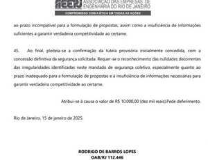 Megaprojeto Hídrico de 1,6 Bilhões Sob Suspeita: Licitação Bilionária da Cedae Enfrenta Contestação Judicial