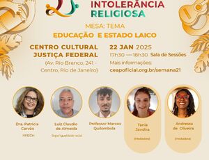 Semana Nacional de Combate à Intolerância Religiosa