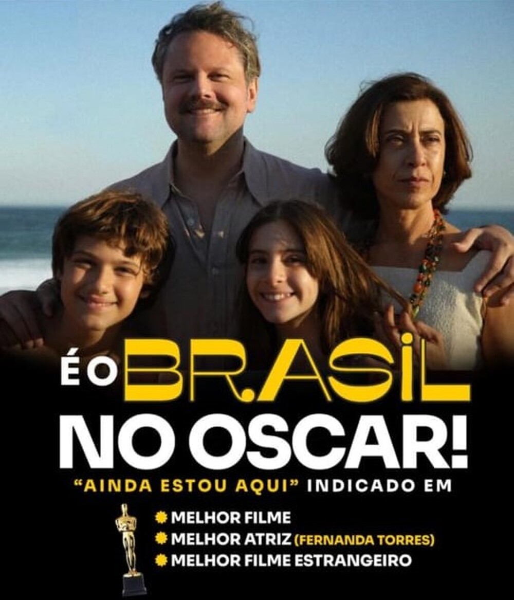 Fernanda Torres e Ainda Estou Aqui são indicados ao Oscar 2025