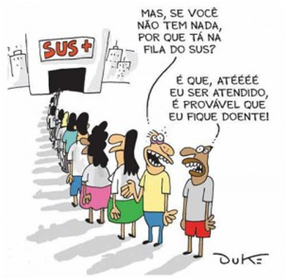 A saúde está muito doente no Brasil 