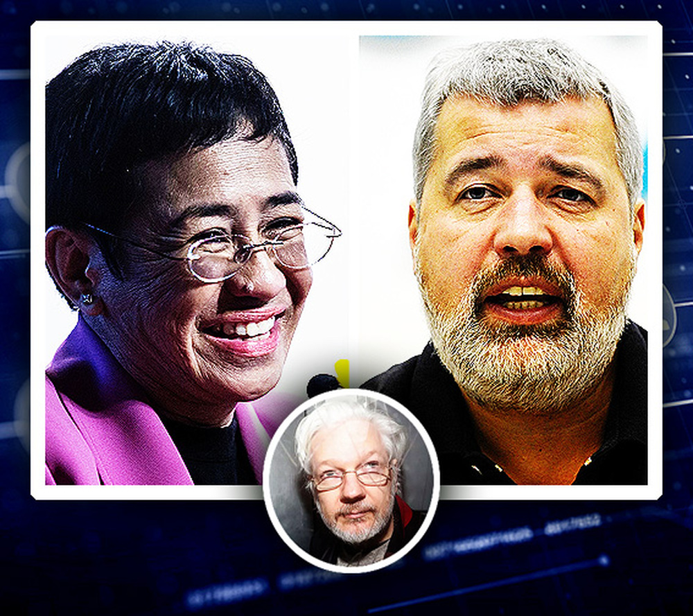 Nobel da Paz 2021 vai para os jornalistas Maria Ressa e Dmitry Muratov, defensores da liberdade de imprensa