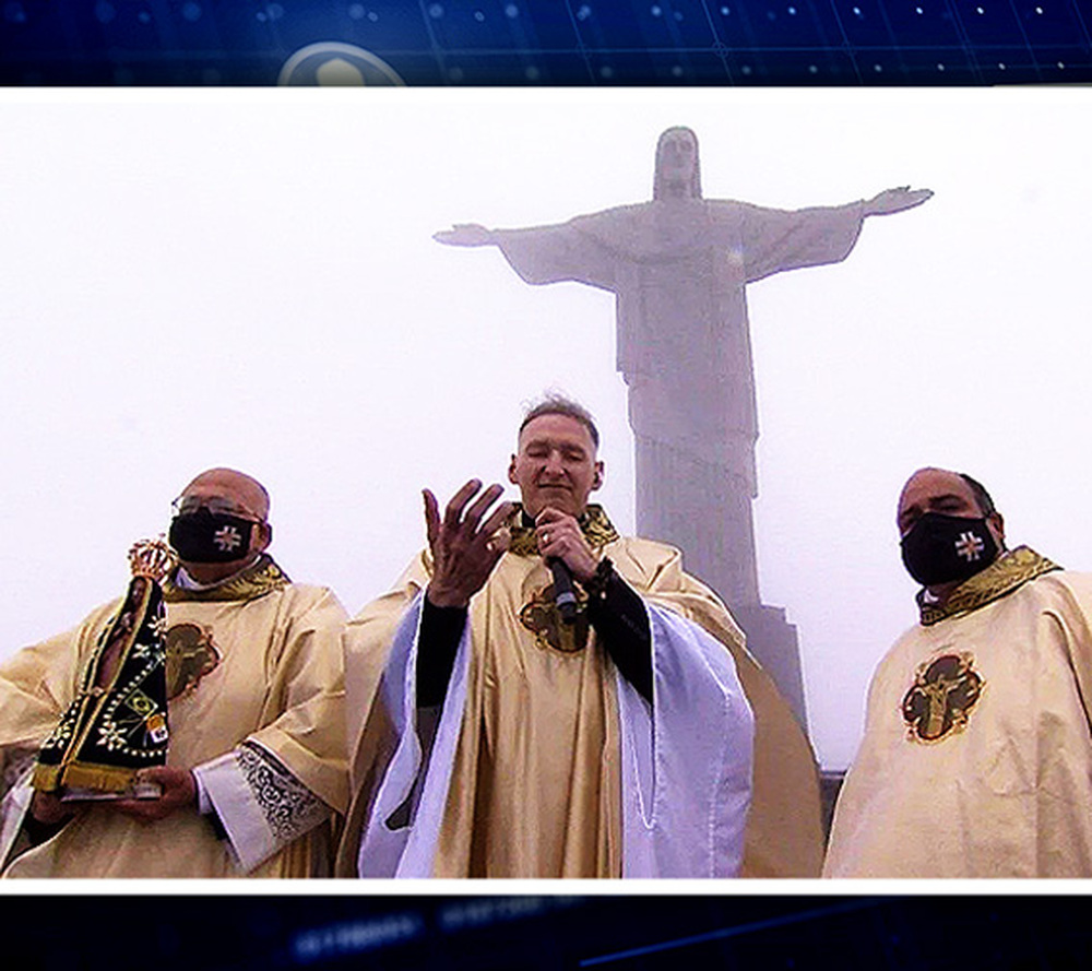 Com Padre Marcelo Rossi, Santa Missa é celebrada para comemorar 90 anos do Cristo Redentor