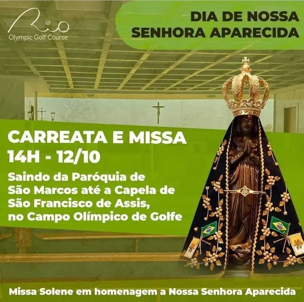 Procissão em comemoração ao dia da Nossa Senhora Aparecida