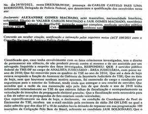 Demitido do TSE, servidor presta depoimento na Polícia Federal